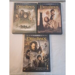 The Lord of the Rings DVD Trilogy Widescreen Fellowship NEW Sealed Plus 2 Movies